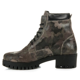 Vinceza Bottines à lacets avec protection vert 5