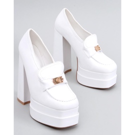 PA1 Ambra Mocassins à talons hauts Blanc 1