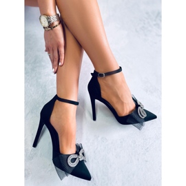 Seastar Épingles avec un nœud en tulle de Triana Black noir 1