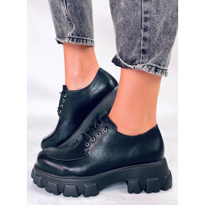 PA1 Mocassins plateforme Noir Piano 1