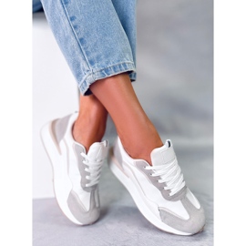 PA1 Baskets femme Mabel BLANC/BEIGE/GRIS 2