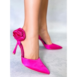 Seastar Epingles satin fleur Flores Fuchsia rose 5