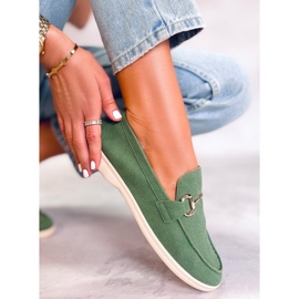 PA1 Mocassins femme Milva Vert 3