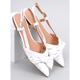 PA1 Cotta Ballerines talon ouvert blanc blanche 1