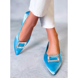 PA1 Ballerines élégantes avec pierres Lorella Blue bleu 2 PA1 Ballerines élégantes avec pierres Lorella Blue bleu 2