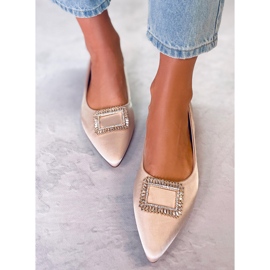 PA1 Ballerines élégantes avec pierres Lorella Beige 1 PA1 Ballerines élégantes avec pierres Lorella Beige 1