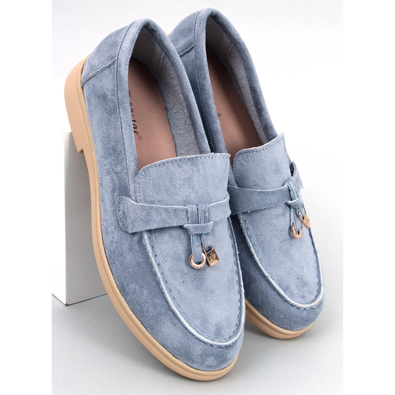 PA1 Mocassins en daim d'Ottavia Blue bleu 1