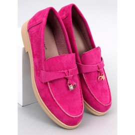 PA1 Mocassins en daim d'Ottavia Fuchsia rose 4