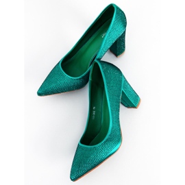 BM Marisa Green escarpins à talons hauts perlés vert 2