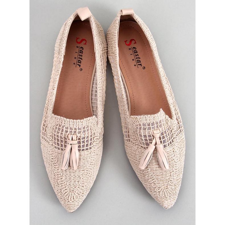 BM Monti Ballerines ajourées Beige 1