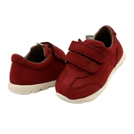 Mazurek 1362 Chaussures décontractées en cuir avec velcro, rouge 3