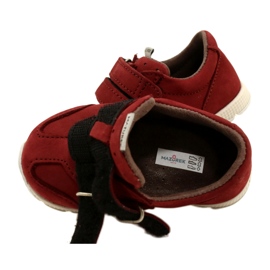 Mazurek 1362 Chaussures décontractées en cuir avec velcro, rouge 5