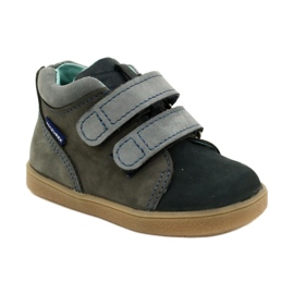 Chaussures pour enfants en cuir avec Velcro Mazurek 1302 Navy-Gray gris 1 Chaussures pour enfants en cuir avec Velcro Mazurek 1302 Navy-Gray gris 1
