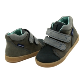 Chaussures pour enfants en cuir avec Velcro Mazurek 1302 Navy-Gray gris 4 Chaussures pour enfants en cuir avec Velcro Mazurek 1302 Navy-Gray gris 4