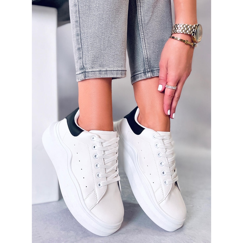 BM Chaussures de sport femme Leone Noir blanche le noir 1