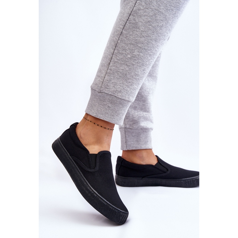 Baskets Femme Slip-On Big Star LL274392 Noir le noir 2 Baskets Femme Slip-On Big Star LL274392 Noir le noir 2