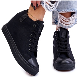 Baskets hautes compensées cachées Big Star LL274034 Noir le noir 13