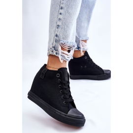 Baskets hautes compensées cachées Big Star LL274034 Noir le noir 7