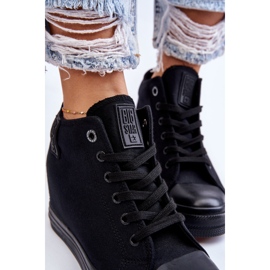 Baskets hautes compensées cachées Big Star LL274034 Noir le noir 9