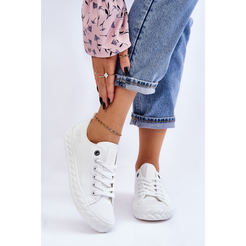 Baskets en cuir pour femmes Big Star LL274403 Blanc 1