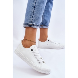 Baskets en cuir pour femmes Big Star LL274403 Blanc 2