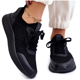 Baskets Confortables Femme Système Mousse Mémoire Big Star LL274414 Noir le noir 10