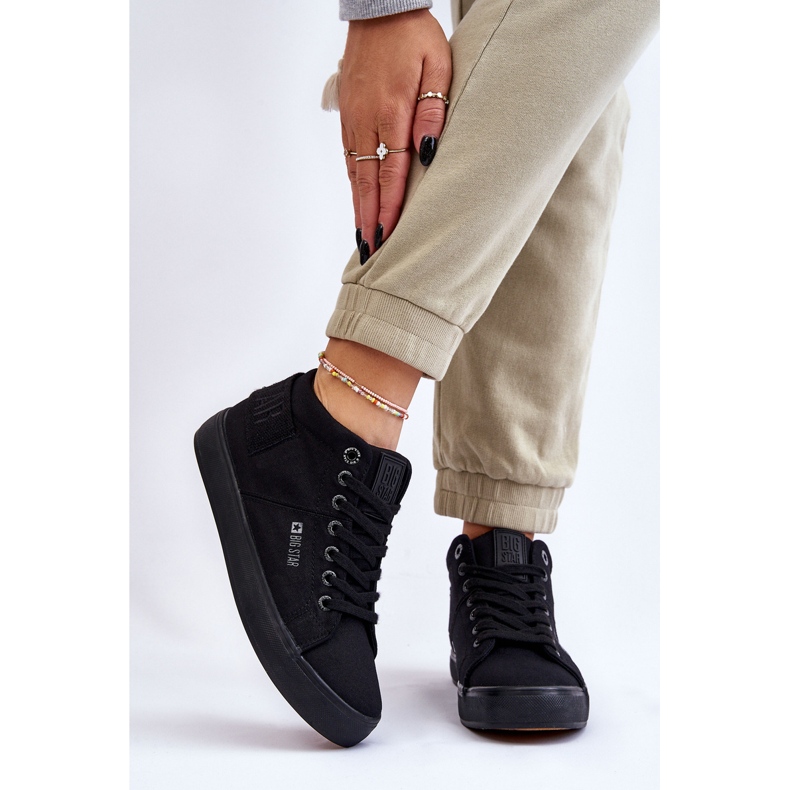 Baskets Montantes Classiques Femme Big Star LL274001 Noir le noir 2 Baskets Montantes Classiques Femme Big Star LL274001 Noir le noir 2