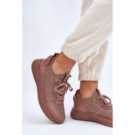 Baskets Confortables Femme Memory Foam System Big Star LL274416 Marron clair brun 5