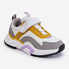 Chaussures Sport Enfant Avec Velcro Big Star JJ374257 Blanc et Jaune multicolore 2
