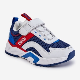 Chaussures Sport Enfant Avec Velcro Big Star JJ374259 Blanc et Bleu Marine multicolore 2