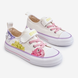 Baskets Basses Velcro Enfant Big Star LL374061 Blanc multicolore 1