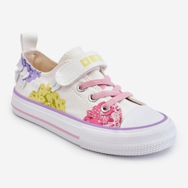 Baskets Basses Velcro Enfant Big Star LL374061 Blanc multicolore 2