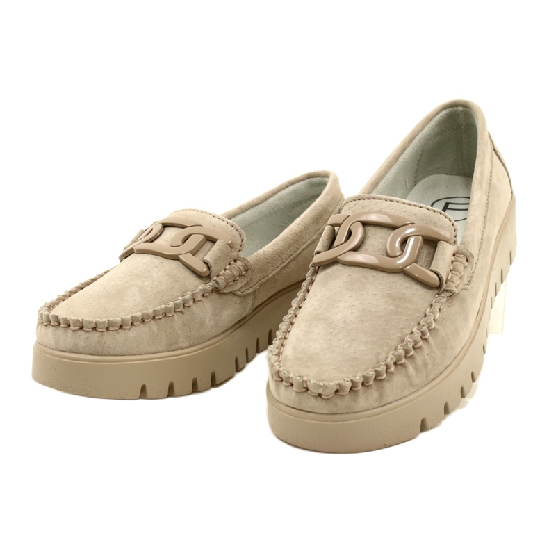Mocassins en cuir Filippo DP3334/23 BE beige 3
