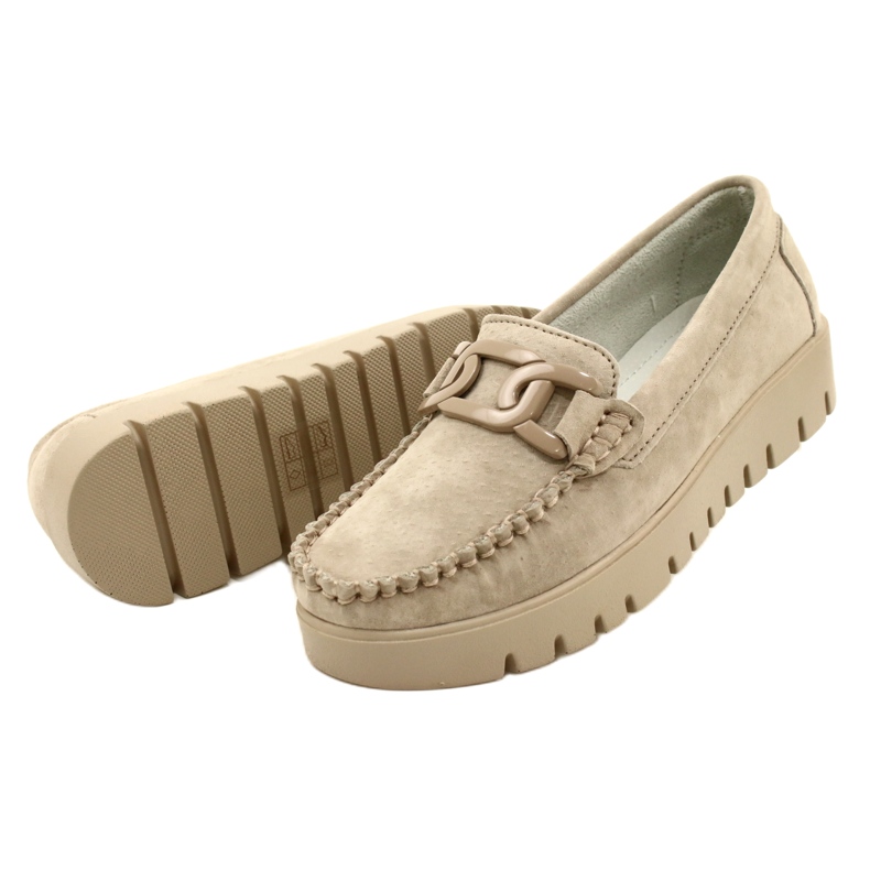 Mocassins en cuir Filippo DP3334/23 BE beige 5