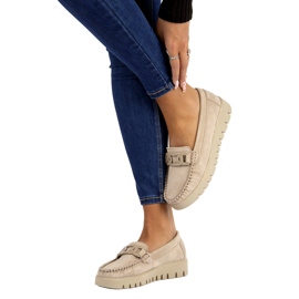 Mocassins en cuir Filippo DP3334/23 BE beige 7