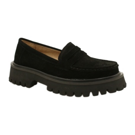 Mocassins en daim Filippo DP4586/23 BK le noir 1