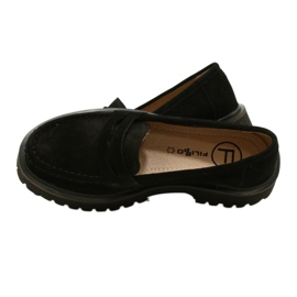 Mocassins en daim Filippo DP4586/23 BK le noir 5
