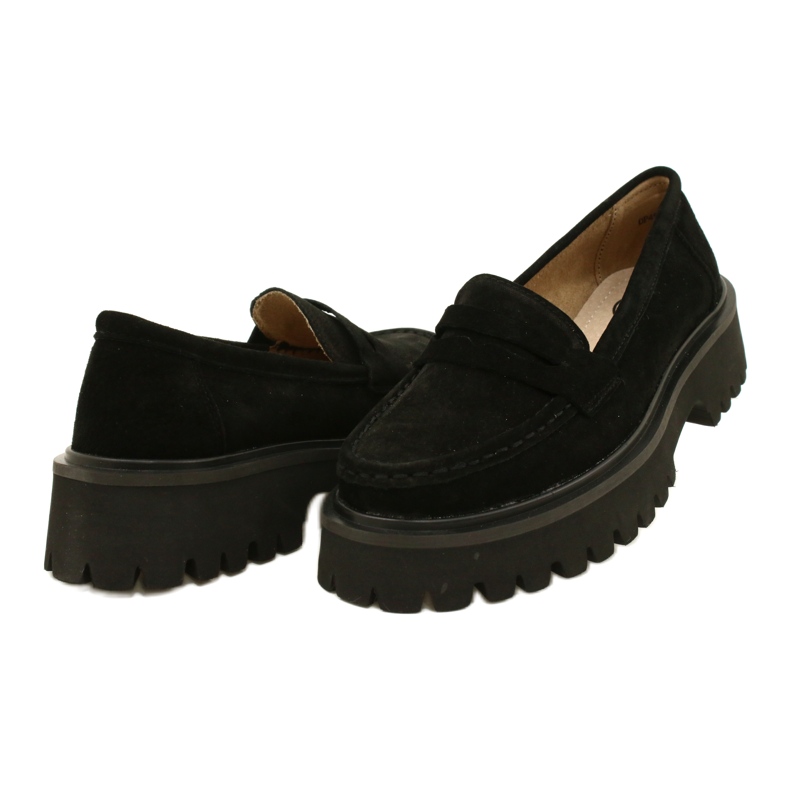 Mocassins en daim Filippo DP4586/23 BK le noir 4