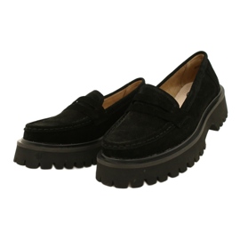 Mocassins en daim Filippo DP4586/23 BK le noir 3