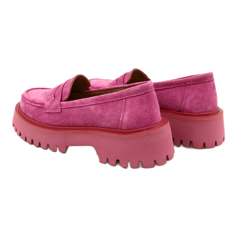 Mocassins en daim Filippo DP4586/23 FH Fuchsia rose 6