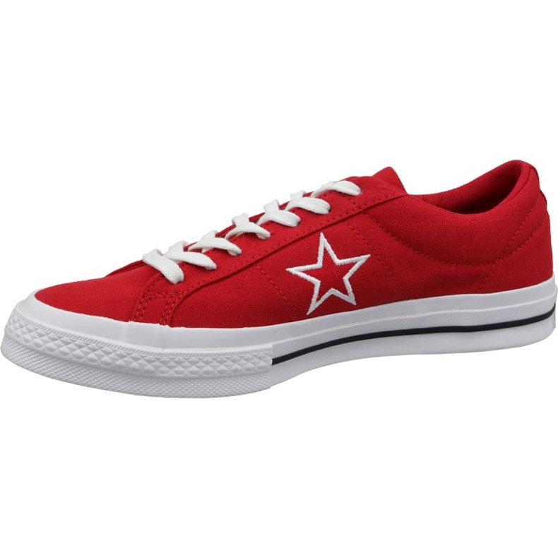 Chaussures Converse One Star Ox M 163378C rouge 1