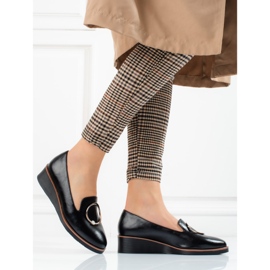 W. Potocki Chaussures compensées basses noires pour femmes de Potocki le noir 2