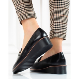 W. Potocki Chaussures compensées basses noires pour femmes de Potocki le noir 4