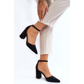 Escarpins à talons en daim noirs Lexie le noir 2