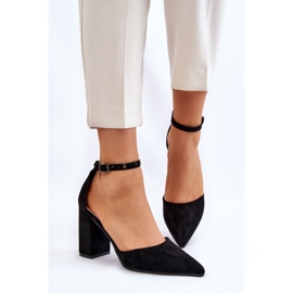 Escarpins à talons en daim noirs Lexie le noir 3