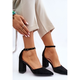 Escarpins à talons en daim noirs Lexie le noir 8
