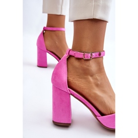 Escarpins à talons en daim roses Lexie 6
