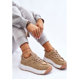 PS1 Chaussures de Sport Plateforme Femme Beige Dakari 1