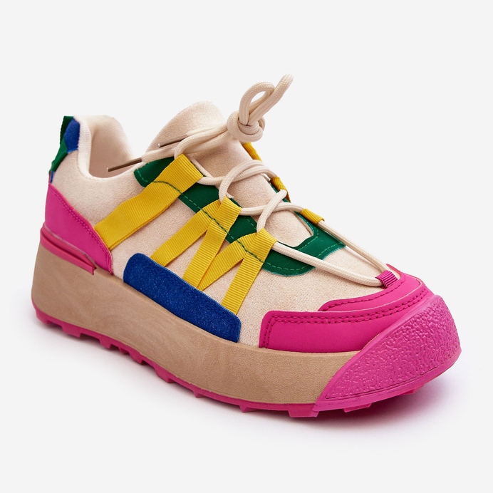 PS1 Chaussures de sport à plateforme en daim pour femmes Multicolore Rohan 1