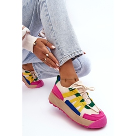 PS1 Chaussures de sport à plateforme en daim pour femmes Multicolore Rohan 6